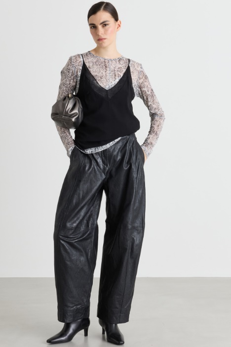Top sottoveste in georgette - Intrend