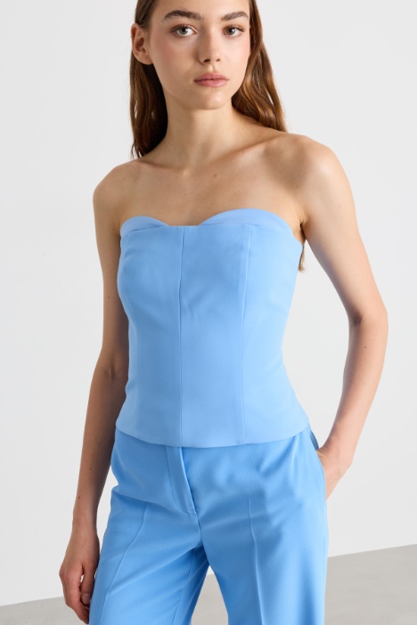 Top bustier in raso opaco - Intrend