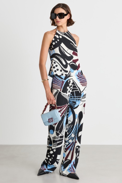 Top smanicato con stampa - Intrend