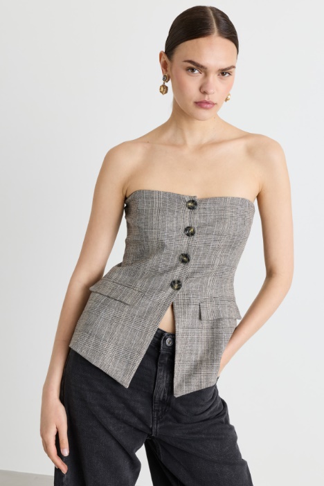 Top con bottoni - Intrend