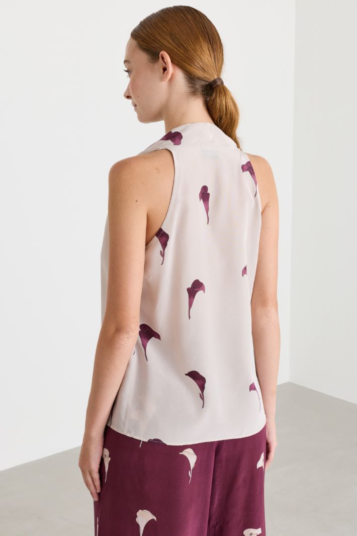 Sash-tie top - PINK - Intrend - 4