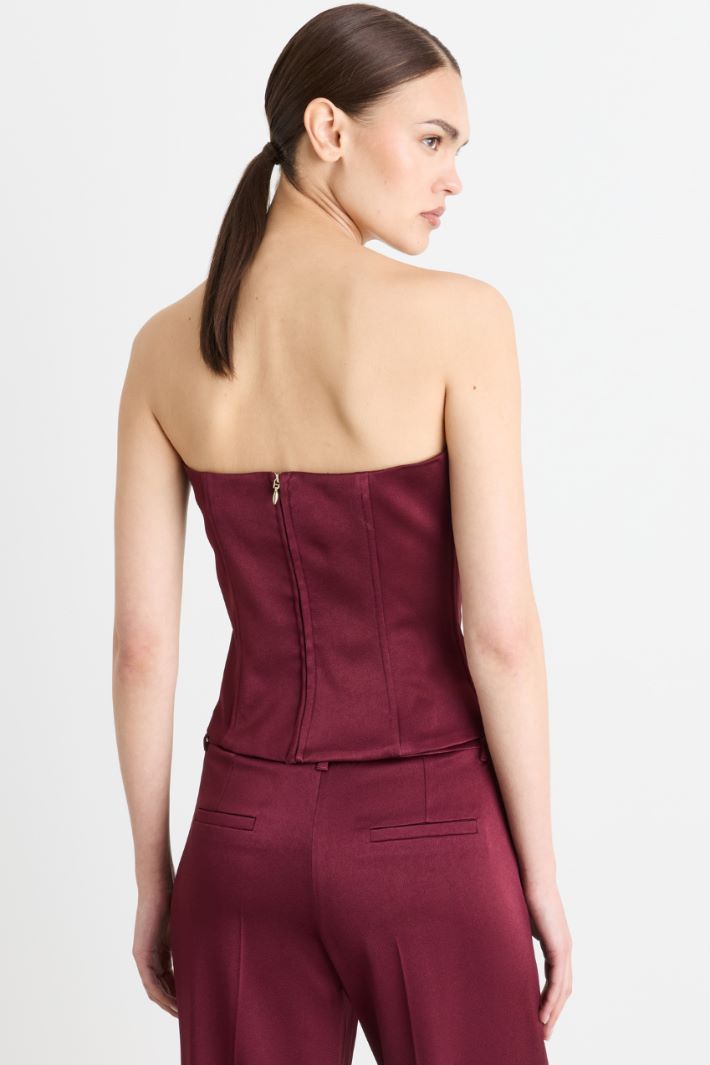 Top bustier - BORDEAUX - Intrend - 4