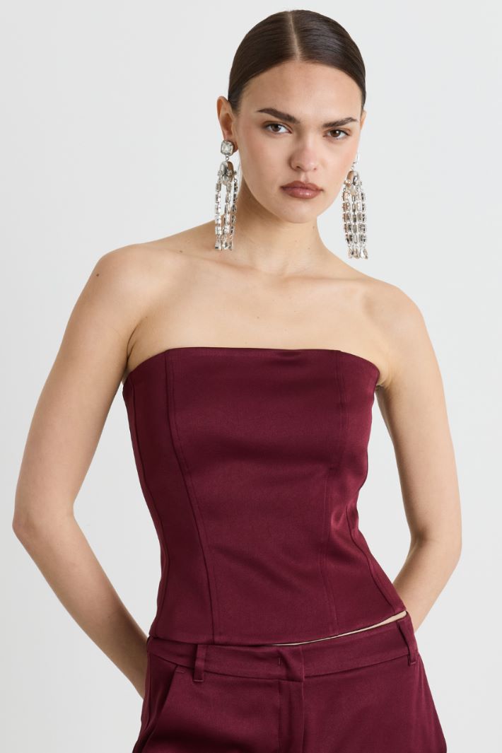 Top bustier - BORDEAUX - Intrend - 2
