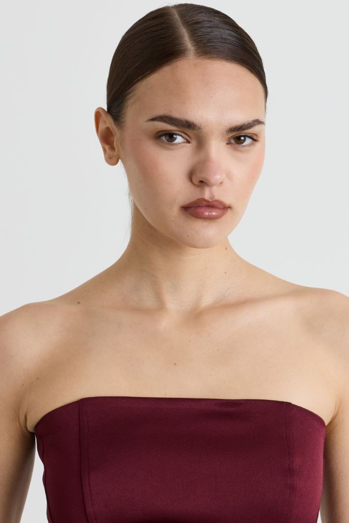 Top bustier - BORDEAUX - Intrend - 3