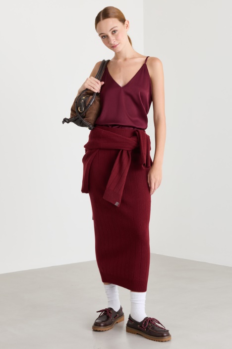 Top lencero de raso - Intrend