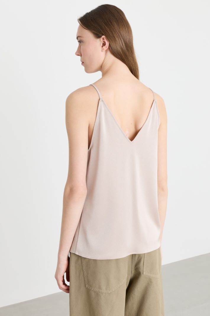 Top sottoveste in raso - BEIGE - Intrend - 4