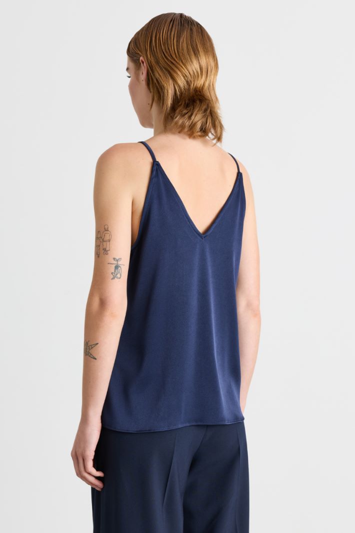 Top sottoveste in raso - BLU - Intrend - 3