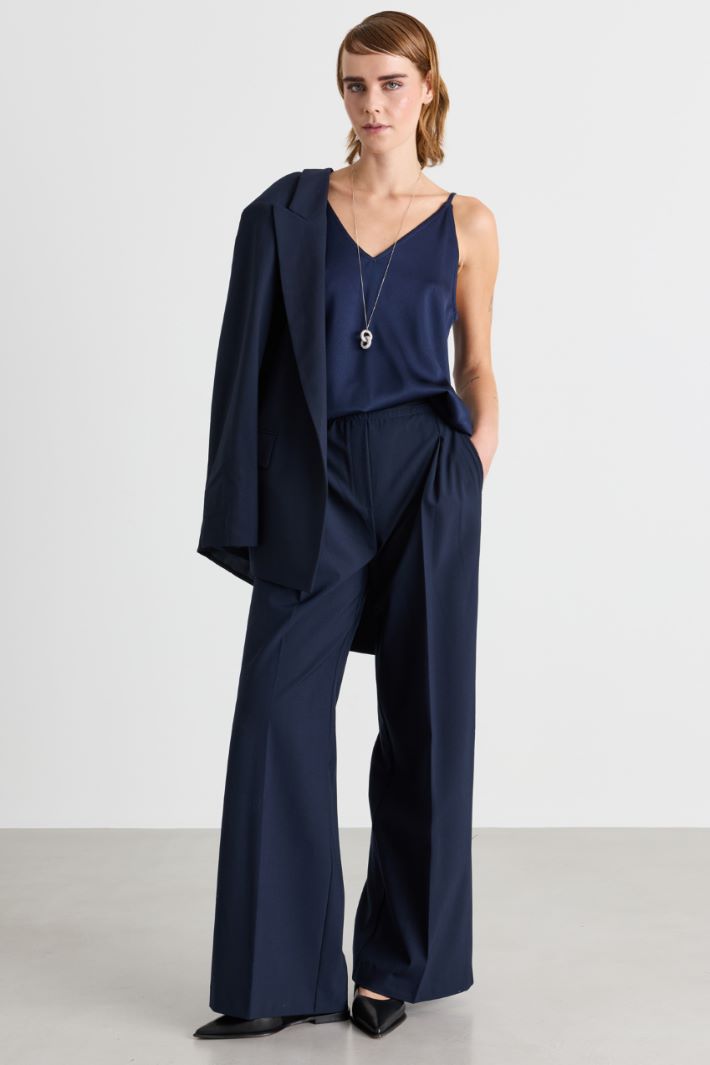 Top sottoveste in raso - BLU - Intrend