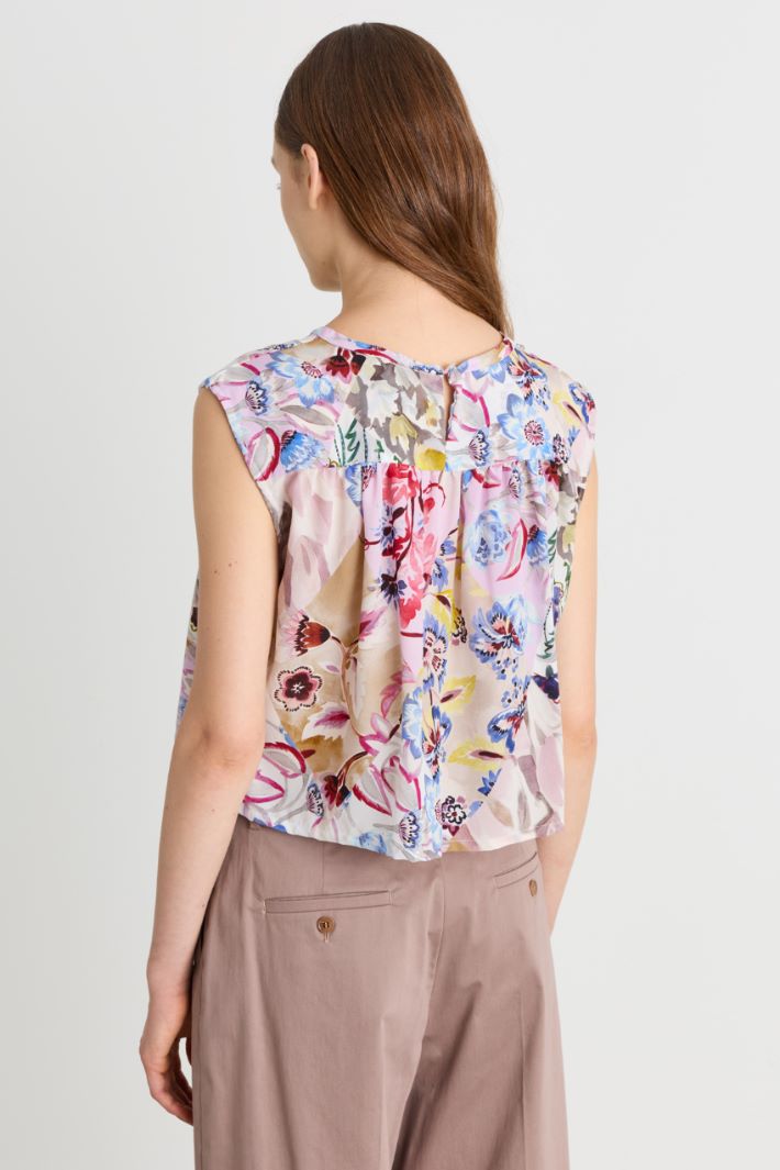 Top con arricci - ROSA - Intrend - 4