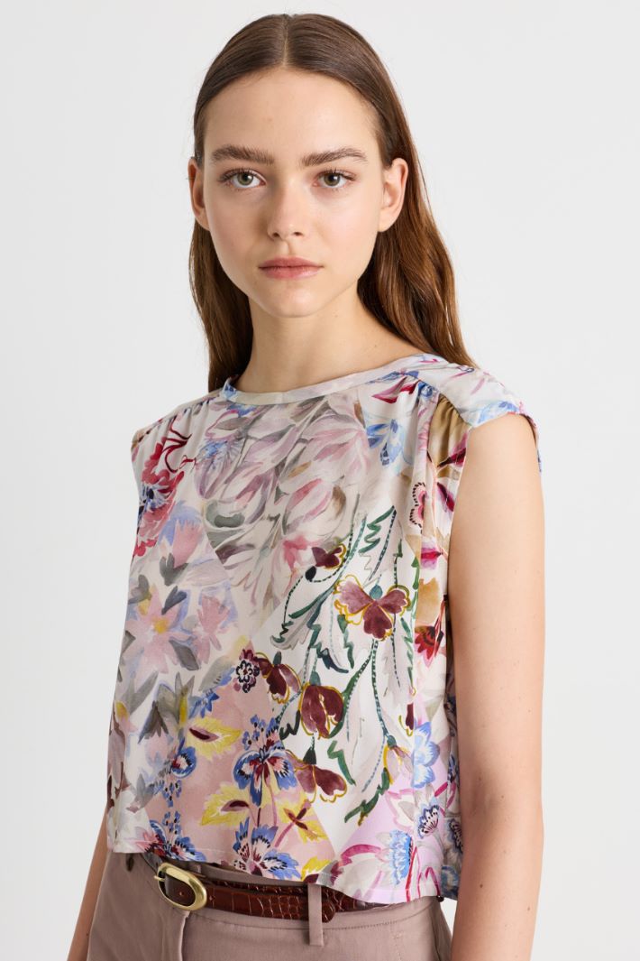 Top con arricci - ROSA - Intrend - 3