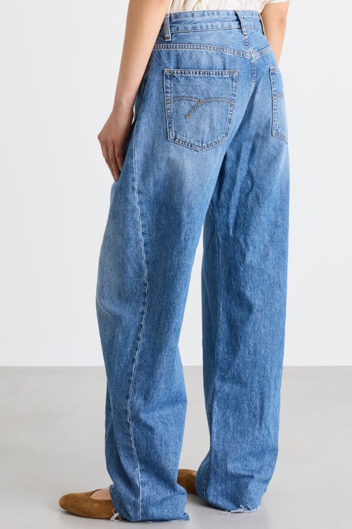 Jean barrel souple - BLEU CLAIR - Intrend - 4