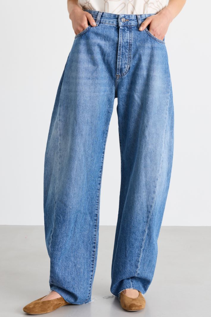 Jean barrel souple - BLEU CLAIR - Intrend - 2