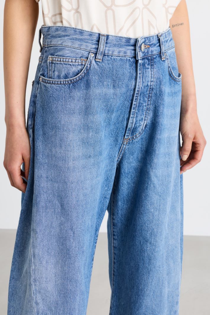 Jean barrel souple - BLEU CLAIR - Intrend - 3