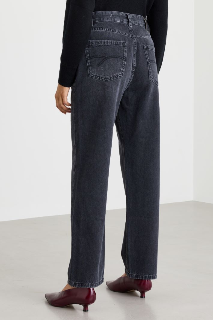 Jean tomboy - NOIR - Intrend - 4