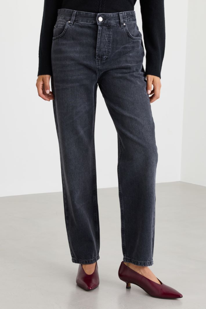 Jean tomboy - NOIR - Intrend - 2