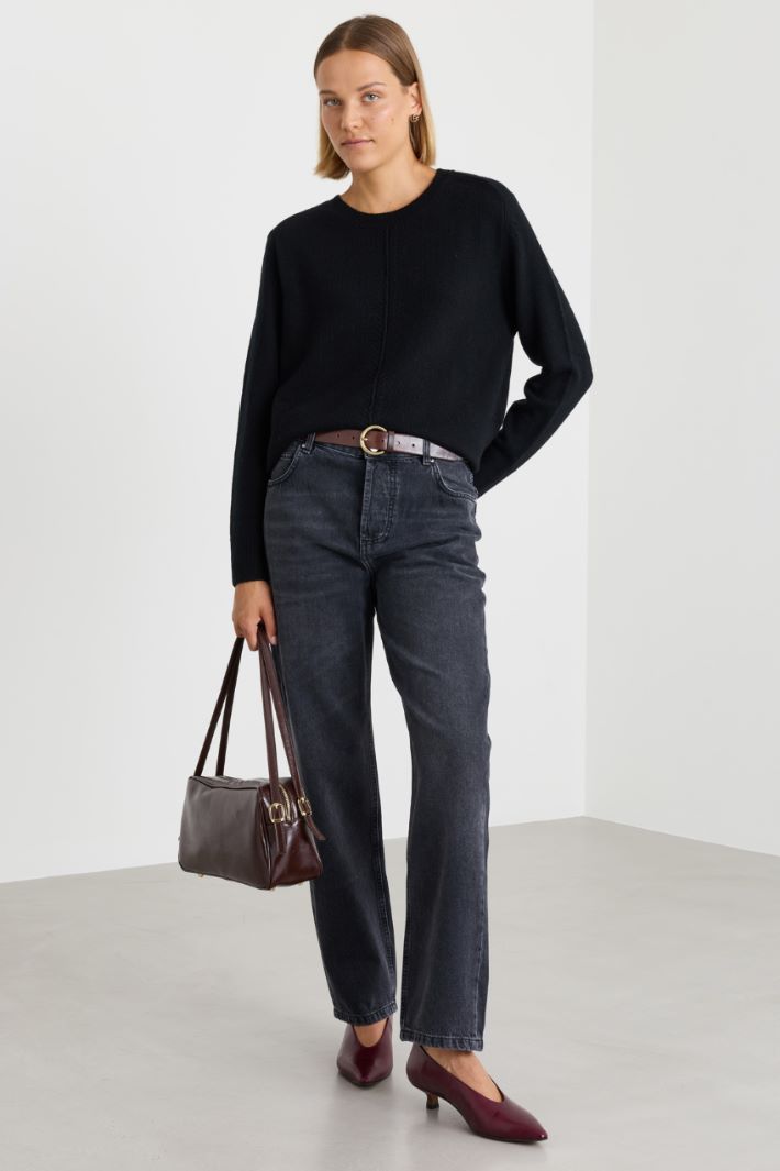 Jean tomboy - NOIR - Intrend