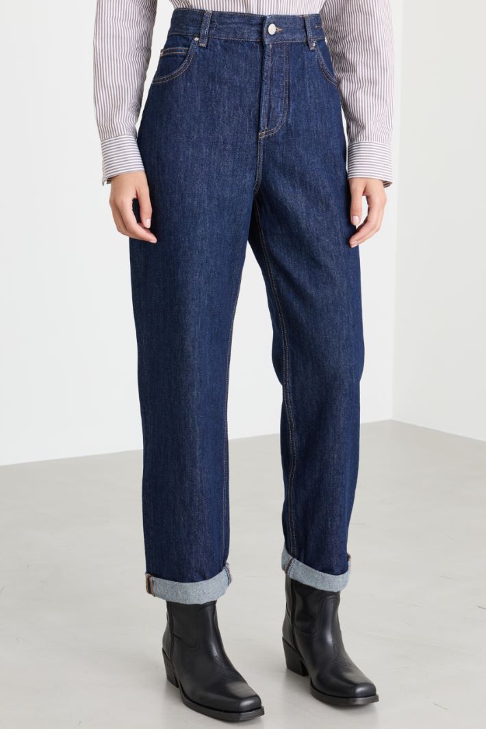 Jean tomboy - BLEU - Intrend - 2