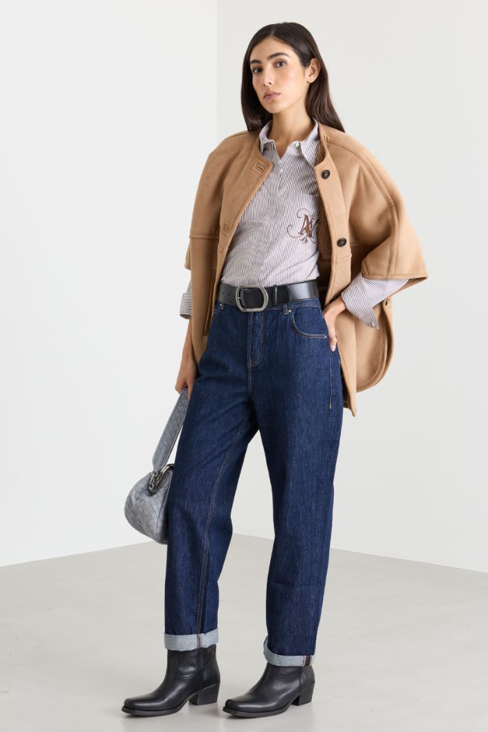 Jean tomboy - BLEU - Intrend