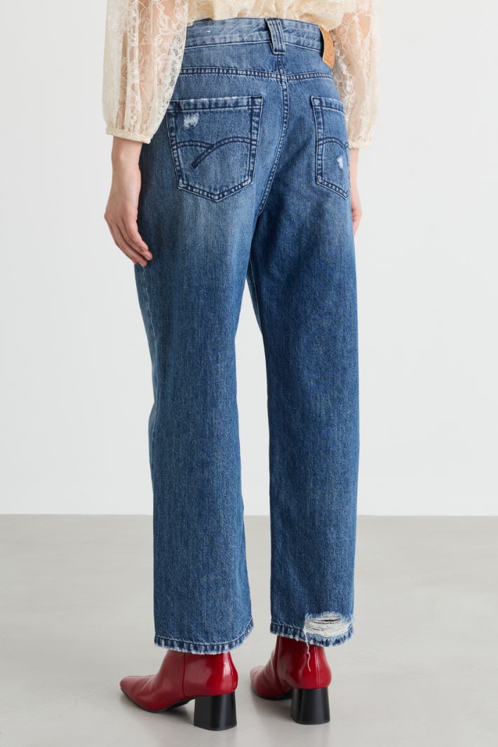 Jean mom - BLEU - Intrend - 4