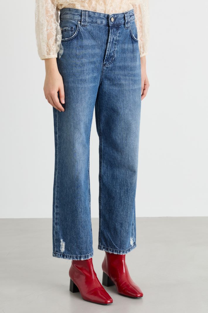 Jean mom - BLEU - Intrend - 2