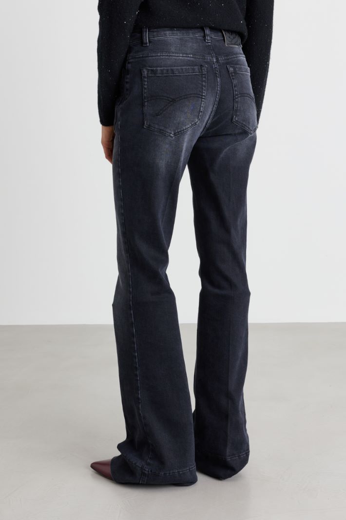 Bootcut-Jeans - SCHWARZ - Intrend - 4