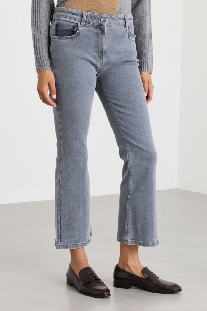 Jean flare crop - GRIS - Intrend - 2