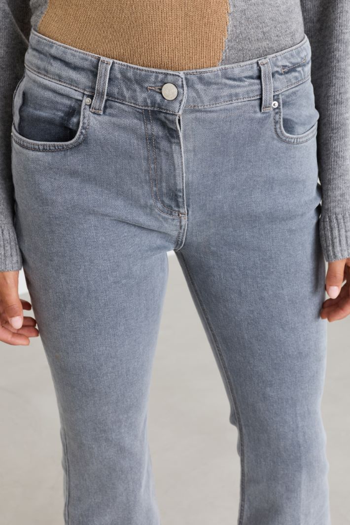 Jean flare crop - GRIS - Intrend - 3