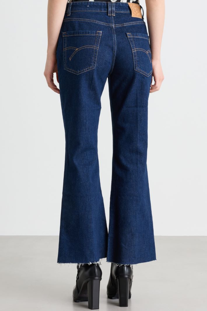 Jean flare crop - BLEU - Intrend - 4