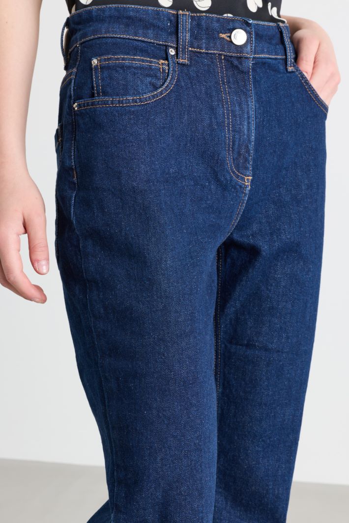 Jean flare crop - BLEU - Intrend - 3