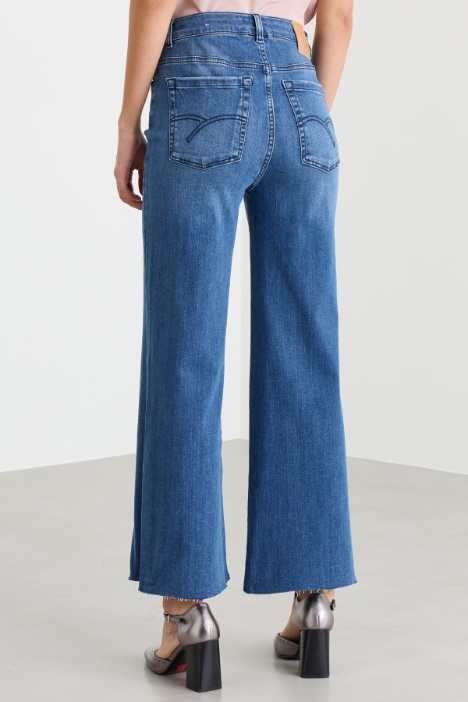 Jeans cropped wide leg