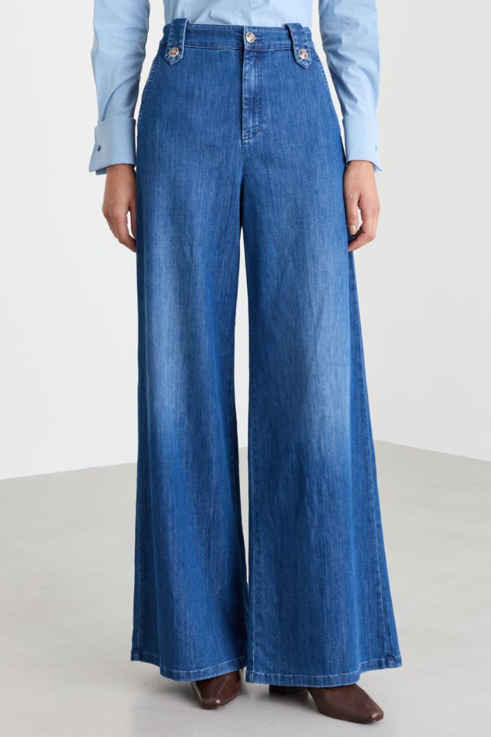 Jean palazzo - BLEU - Intrend - 2