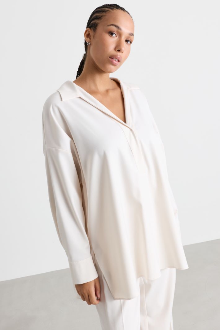 Casacca in flanella - BIANCO - Intrend - 2