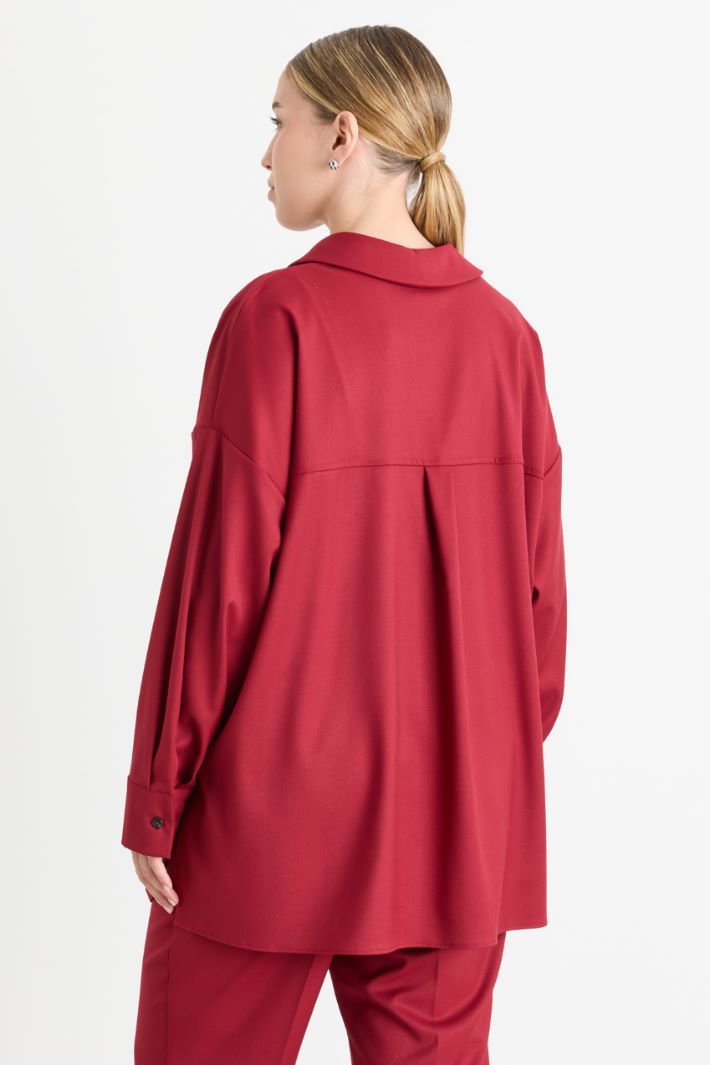 Casacca in flanella - ROSSO - Intrend - 4