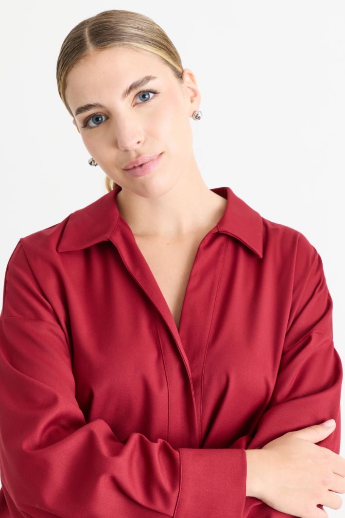 Casacca in flanella - ROSSO - Intrend - 3