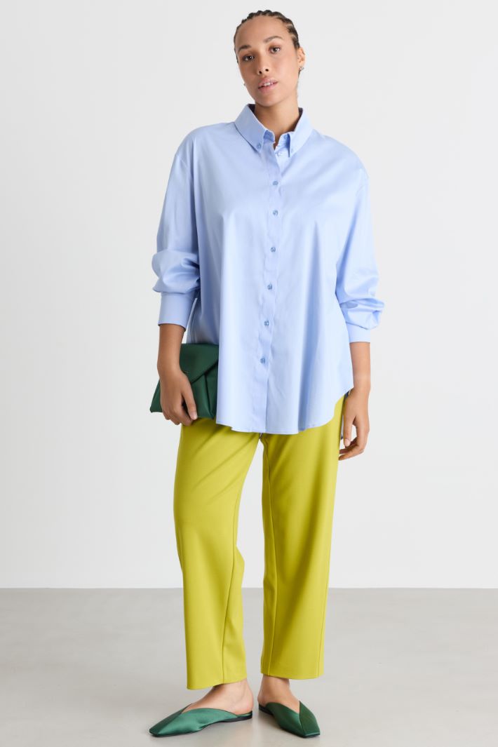 Casacca in raso leggero - AZZURRO - Intrend