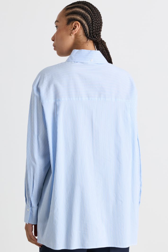 Casacca con piccoli spacchi - AZZURRO - Intrend - 4