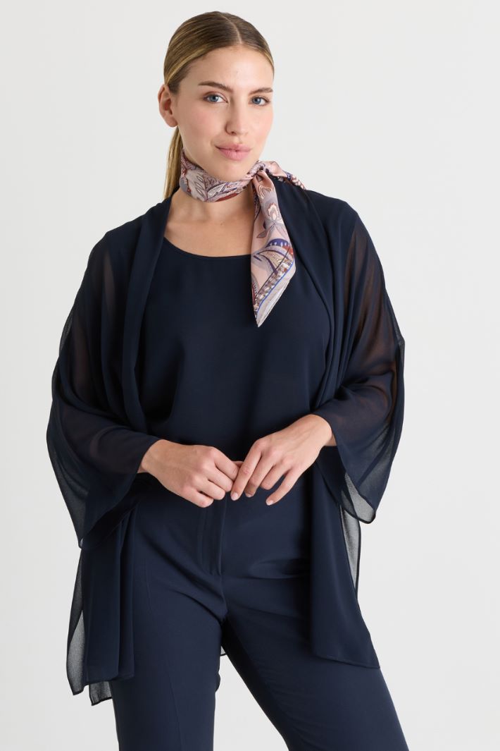 Casacca aperta in georgette - BLU - Intrend - 2