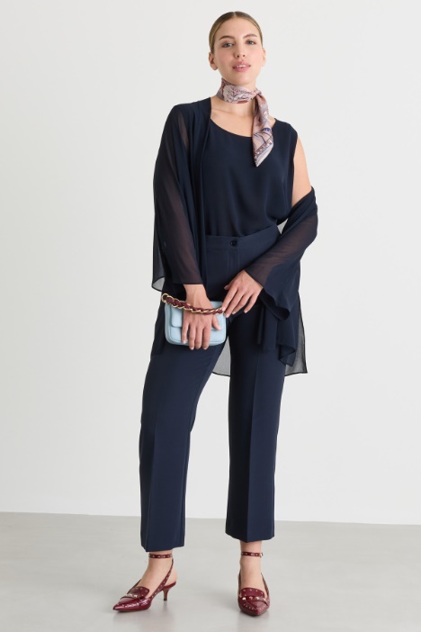 Casacca aperta in georgette - Intrend