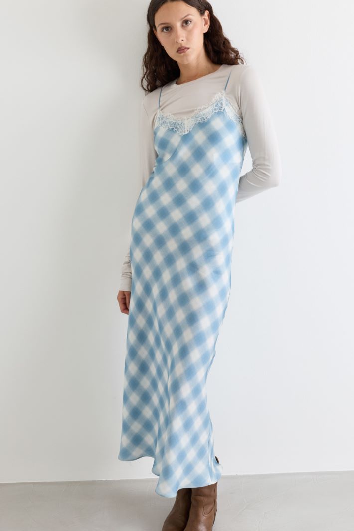 Printed maxi dress - WHITE - Intrend - 2
