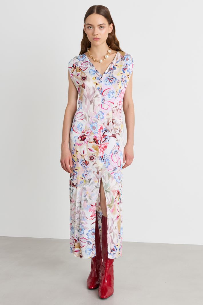Satin dress - PINK - Intrend - 2