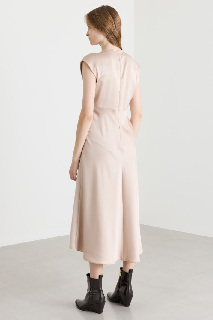 Satin dress - PINK - Intrend - 4