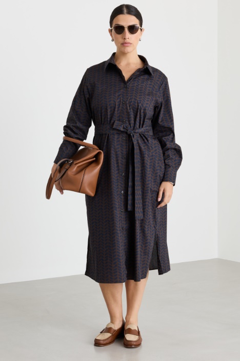 Printed shirt dress - Intrend