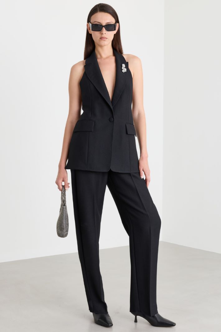 Sablé blazer top - BLACK - Intrend