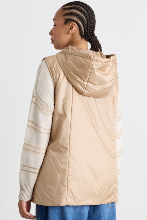 Gilet in tela cangiante antigoccia