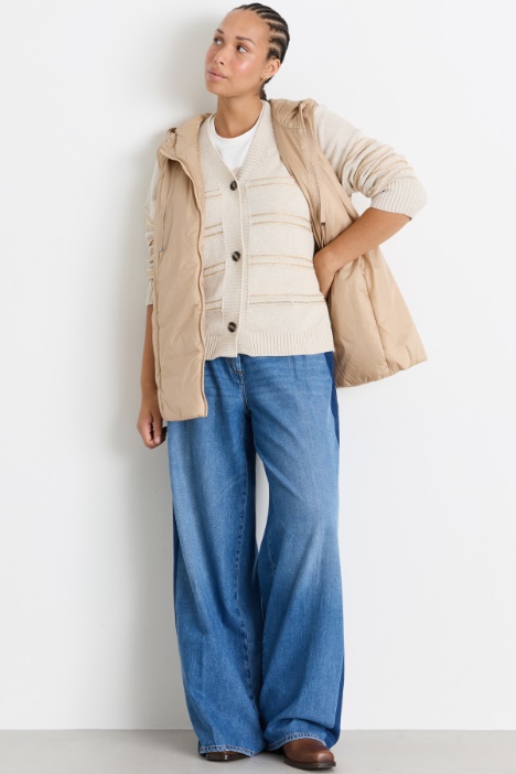 Gilet in tela cangiante antigoccia - Intrend