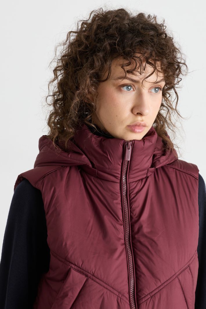 Quilted gilet - BORDEAUX - Intrend - 3