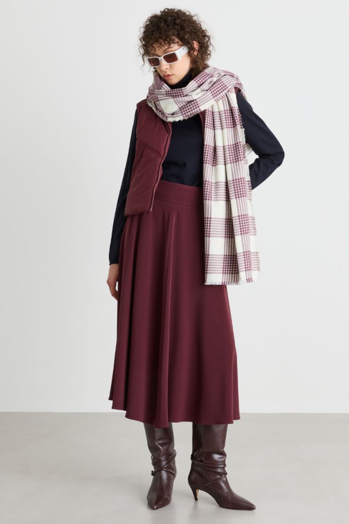 Quilted gilet - BORDEAUX - Intrend