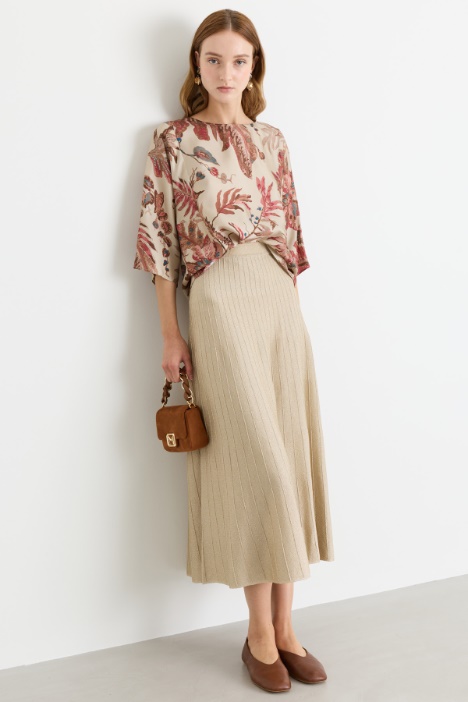 Plissé Knit Skirt - Intrend