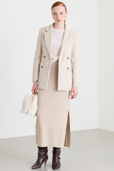 Knitted midi skirt - Intrend