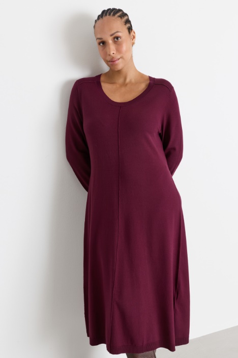 Abito in maglia di viscosa